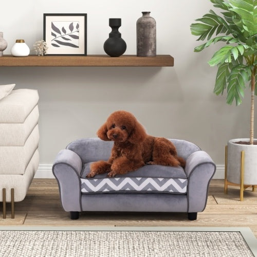 PawHut Dog & Cat Sofa Bed For XS-Sized Dogs, Cat Sofa With Soft Cushion