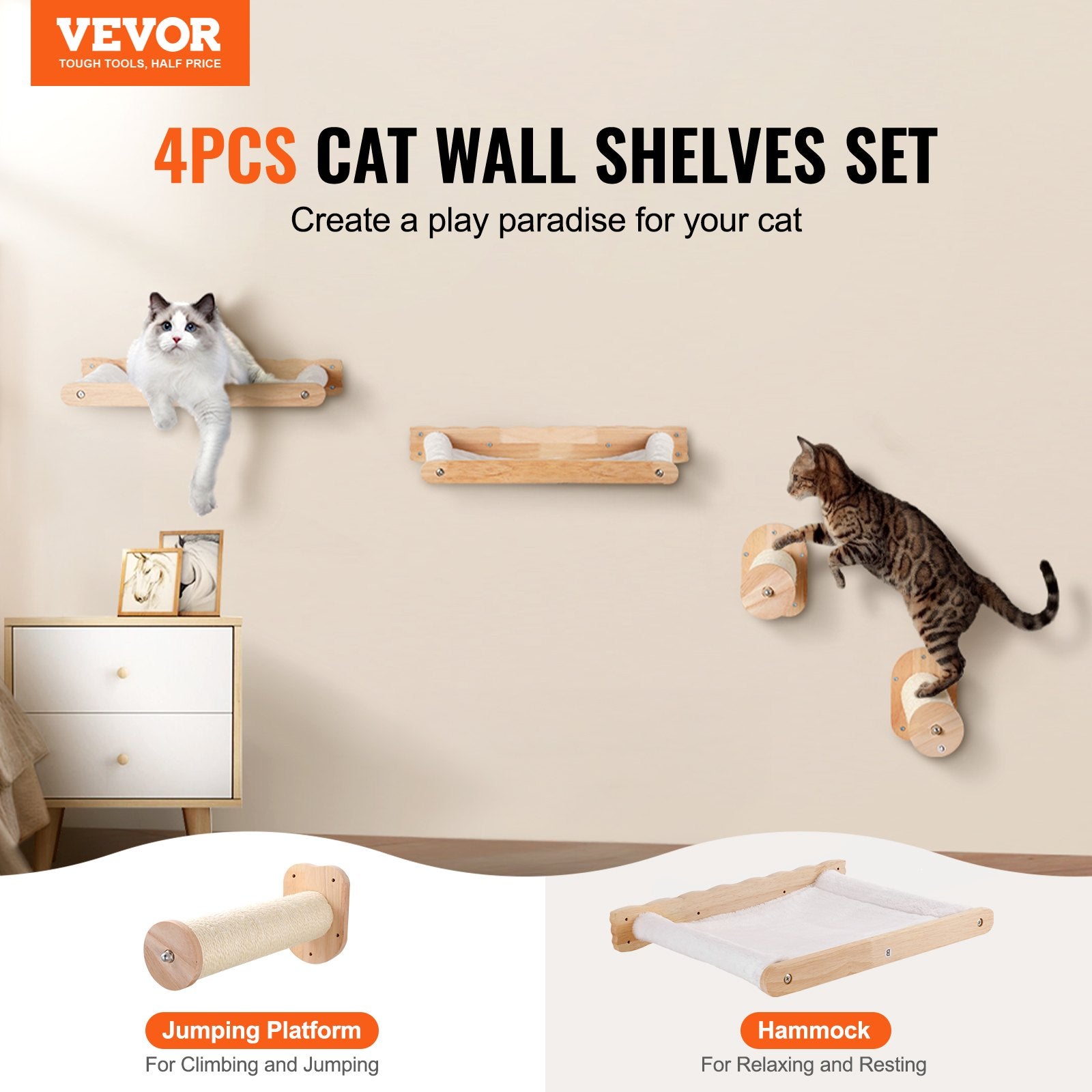 Wall Mounted Cat Shelves