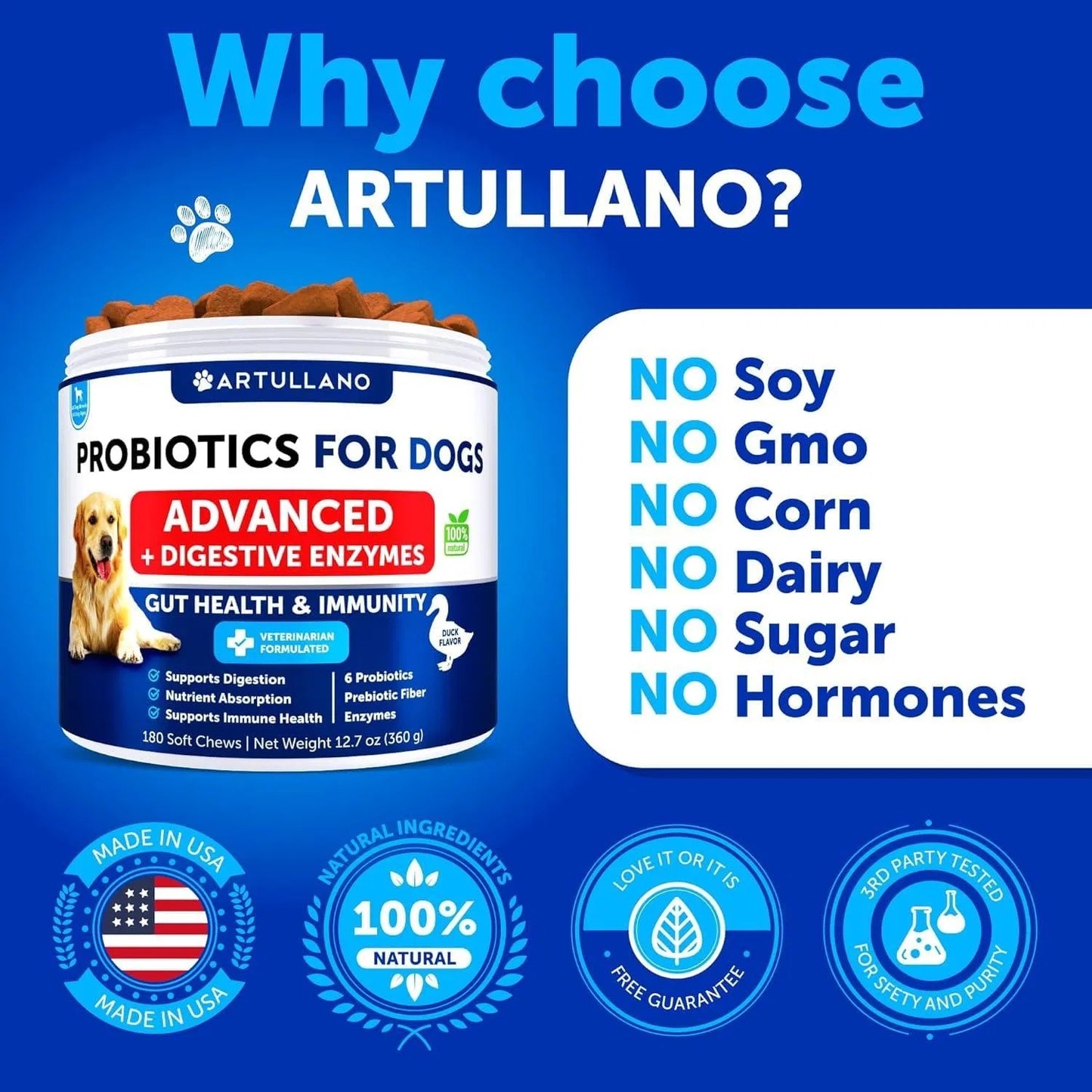 Dog Probiotics & Enzymes Chews