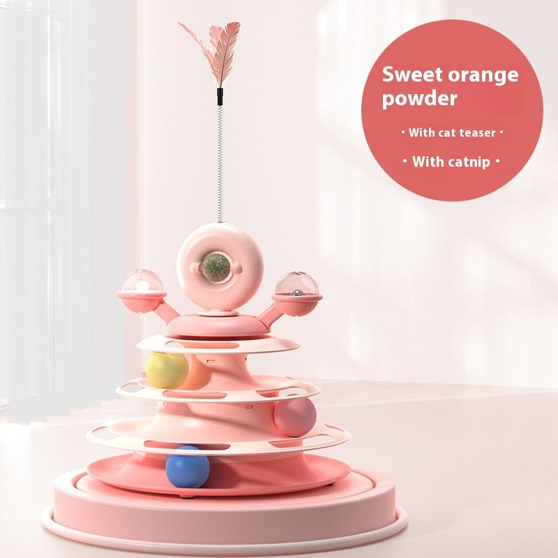 "4-Level Cat Toy Tower