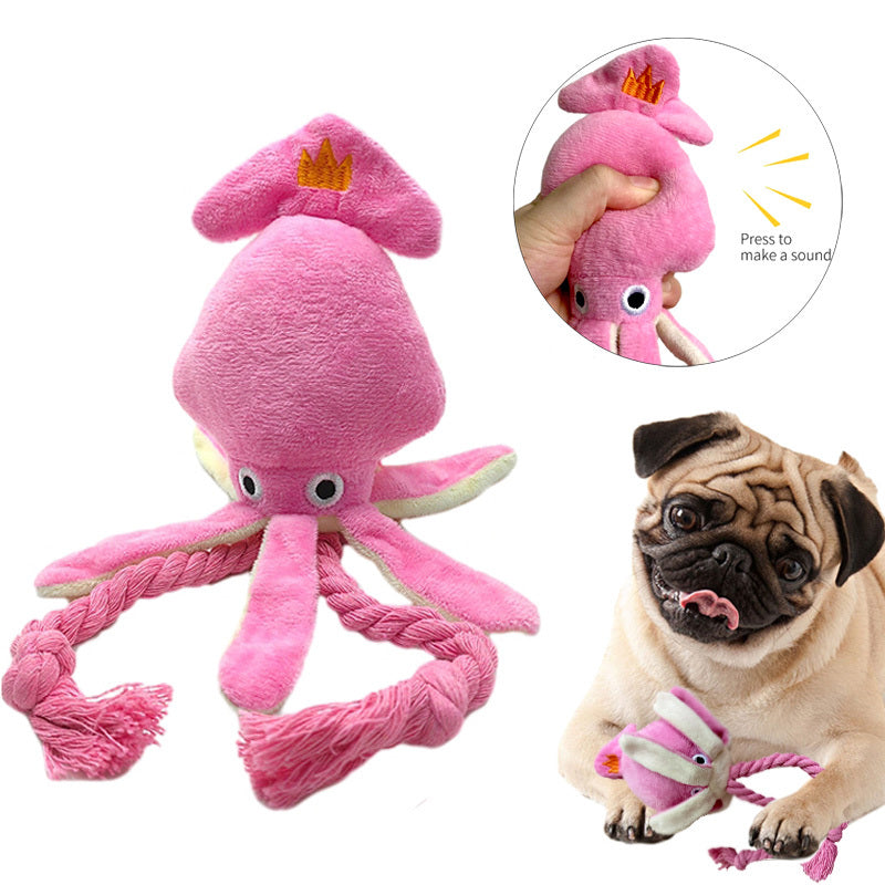 Squid Plush Squeaky Toy