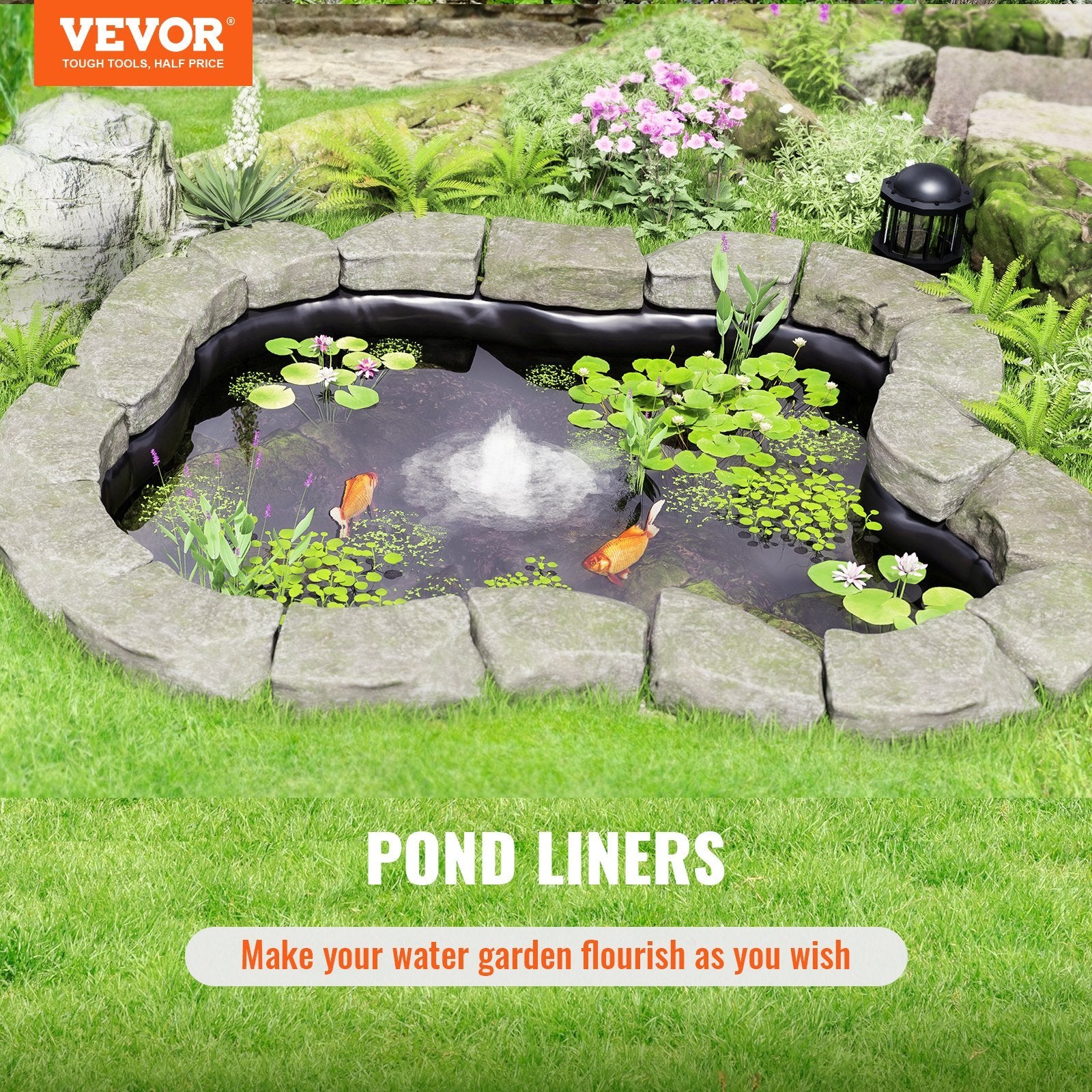 VEVOR 10x13 Ft Pond Liner