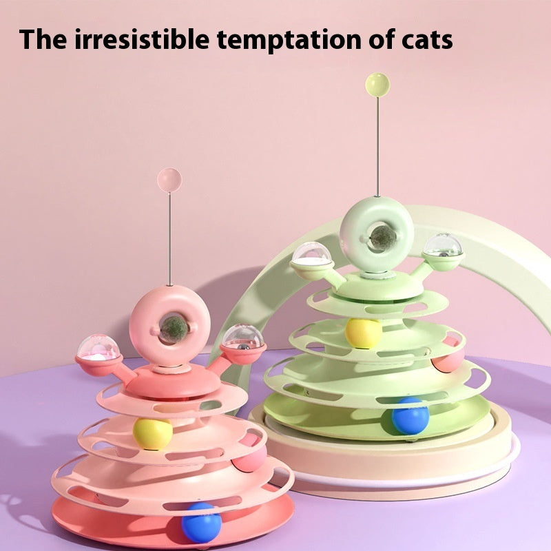 "4-Level Cat Toy Tower