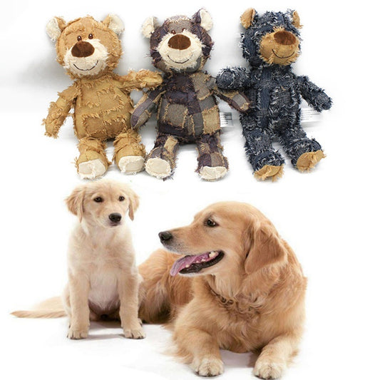 Bear Plush Squeaker Toy