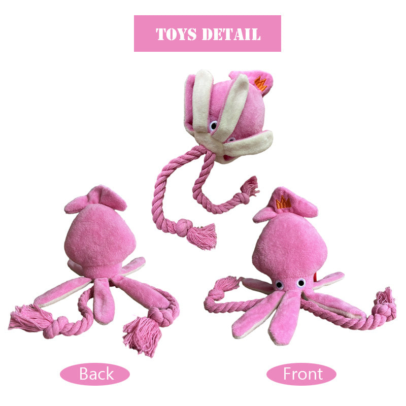 Squid Plush Squeaky Toy