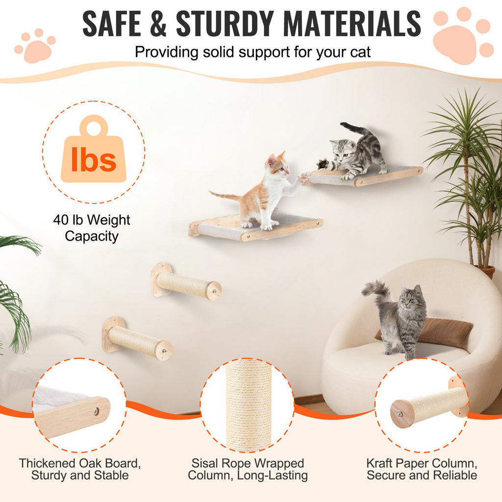 Wall Mounted Cat Shelves