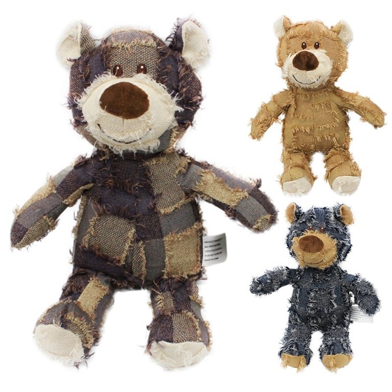 Bear Plush Squeaker Toy