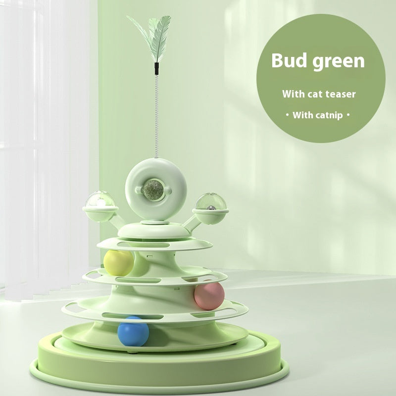 "4-Level Cat Toy Tower