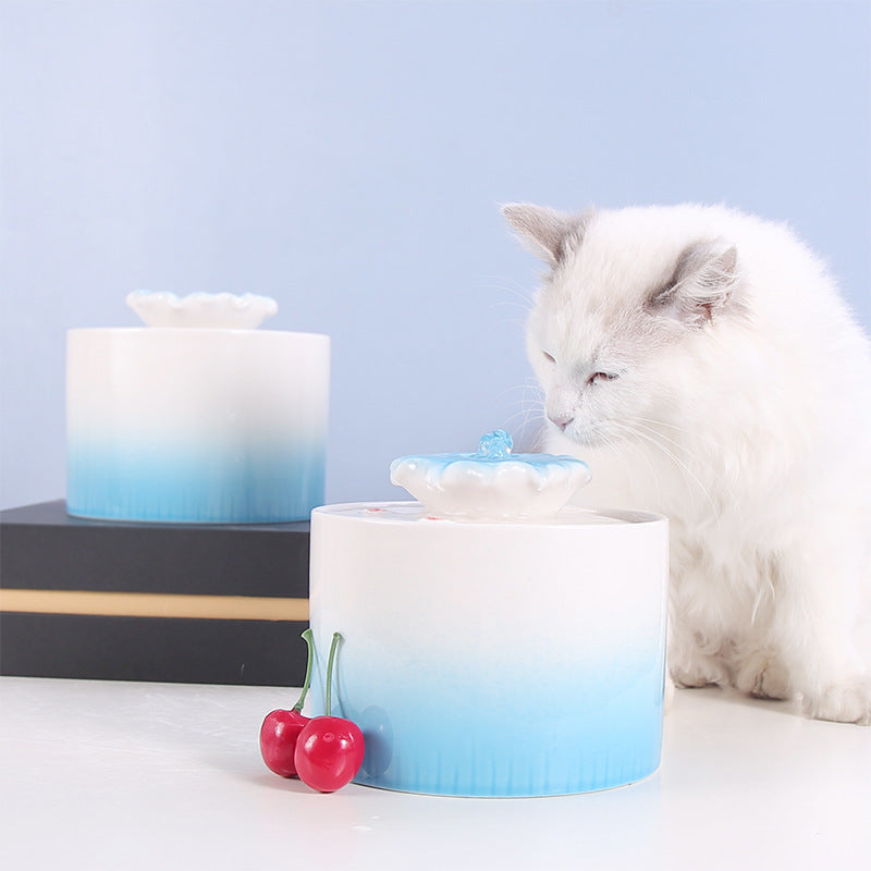 Heated Ceramic Cat Fountain