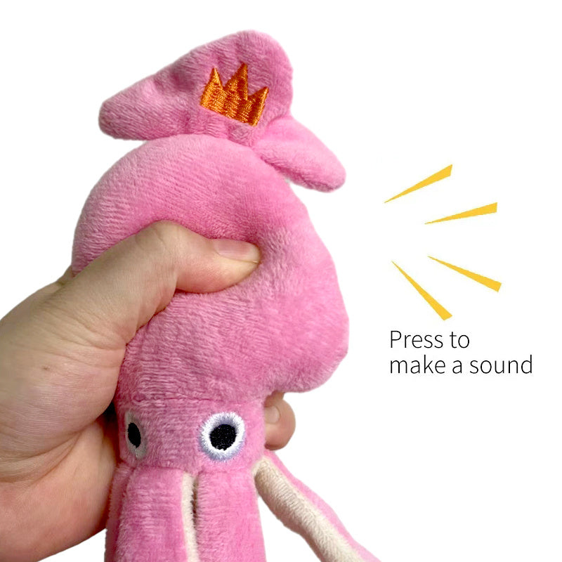 Squid Plush Squeaky Toy