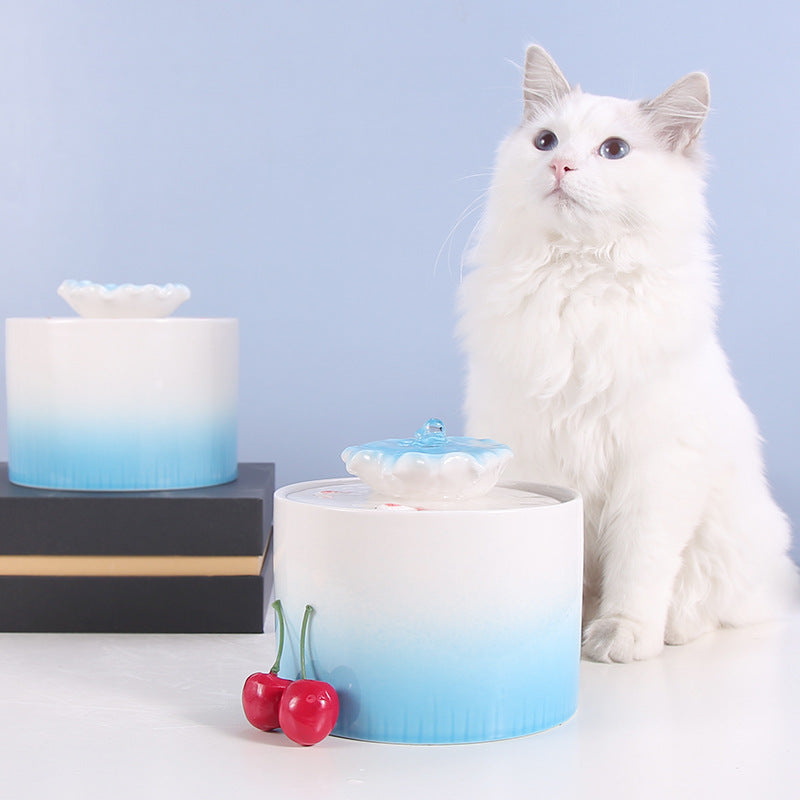 Heated Ceramic Cat Fountain