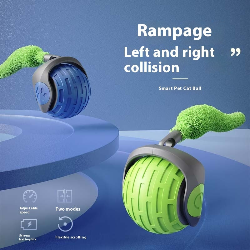 Auto Rolling Cat Toy Ball