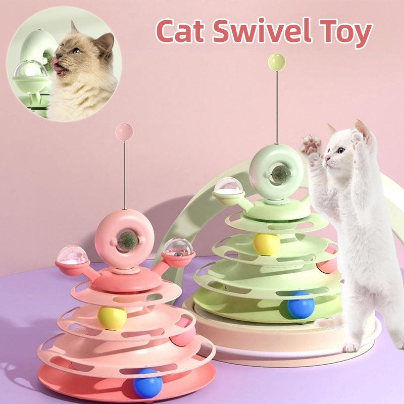 "4-Level Cat Toy Tower