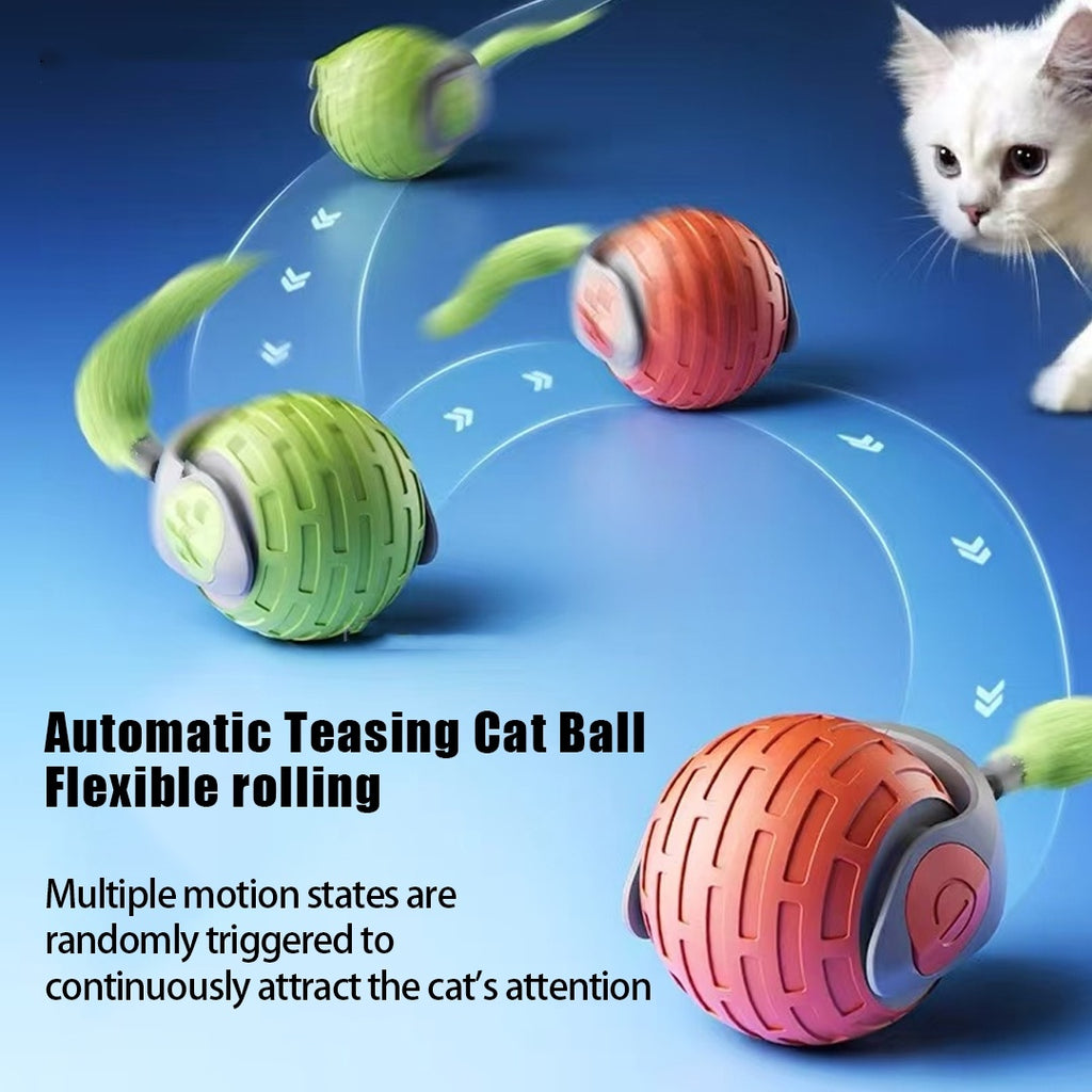 Auto Rolling Cat Toy Ball