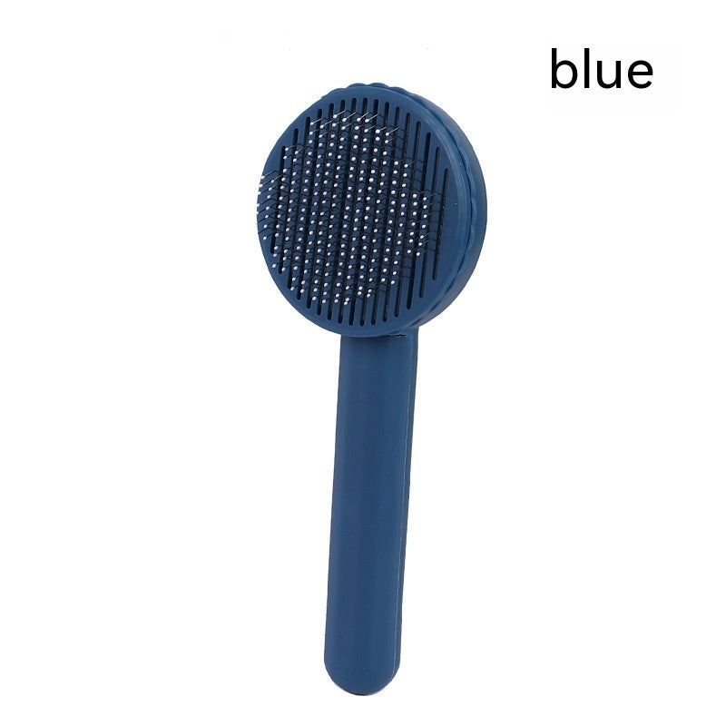 Round Head Self-cleaning Massage Pet Comb