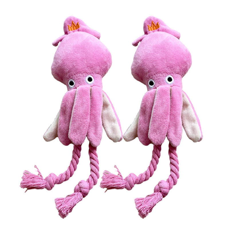 Squid Plush Squeaky Toy