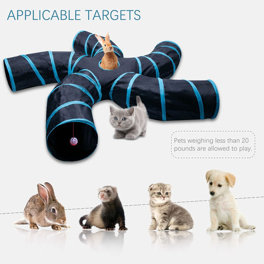 Tree Pattern Pet Tunnel