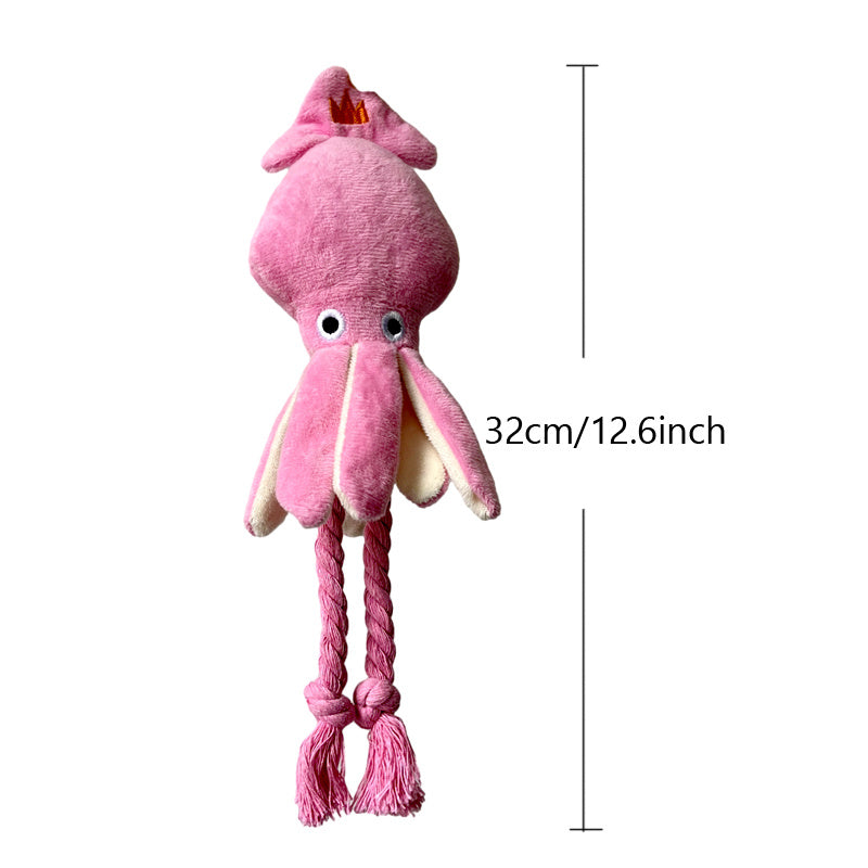 Squid Plush Squeaky Toy