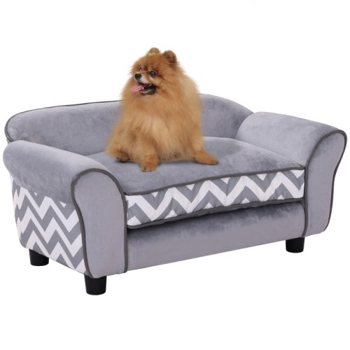 PawHut Dog & Cat Sofa Bed For XS-Sized Dogs, Cat Sofa With Soft Cushion