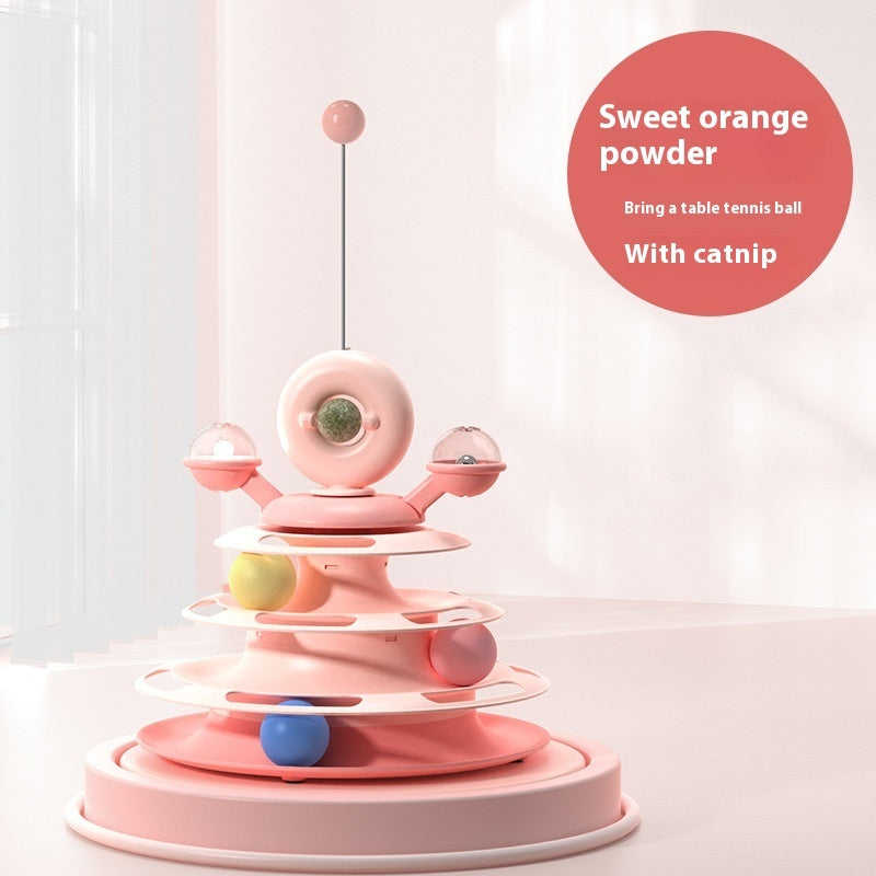 "4-Level Cat Toy Tower