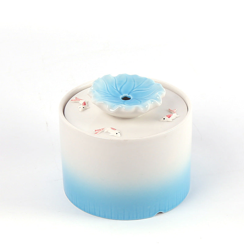 Heated Ceramic Cat Fountain